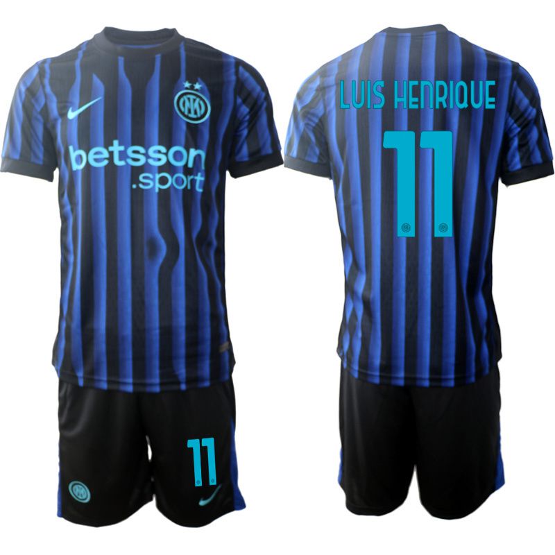 Men 2025-2026 Club Inter Milan CF home Black #11 Soccer Jersey->inter milan jersey->Soccer Club Jersey